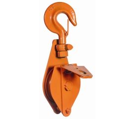 Блок шкивовый однорольный с откидной щекой