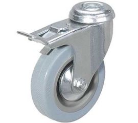 Колеса аппаратные поворотные под болт с тормозом