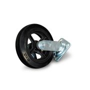 Колесо большегрузное поворотное SCdb 80 200 мм обрезиненное с тормозом (N)