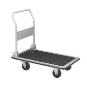 Тележка платформенная 650 кг TOR PH650 (890х590) со складной ручкой (пластиковые колеса 125 мм)