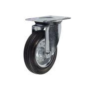 Колесо поворотное усиленное резина SRC 42 100 мм