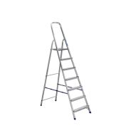 Стремянка алюминиевая TOR AM707 1*7 со ступенями 40*20 мм