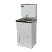 Умывальник дачный без подогрева ЛЮКС ВИХРЬ, нержавейка, белый